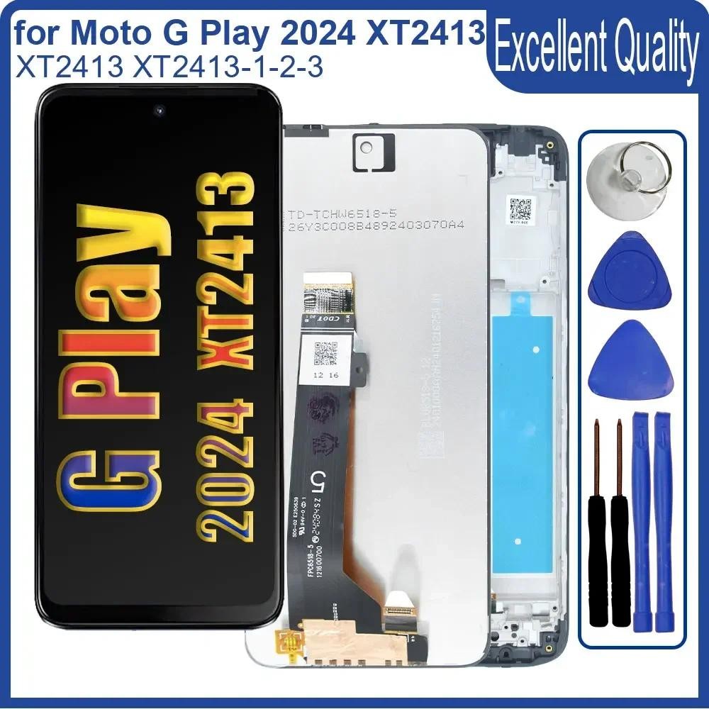 New LCD for Motorola Moto G Play 2024 XT2413 LCD Display Touch Screen Digitizer Replacement for Moto