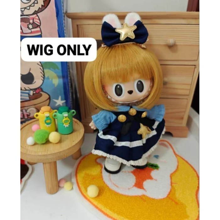PO 21 HARIAN. WIG LABUBU / UPSET DUCK / WIG BONEKA - WIG YELLOW