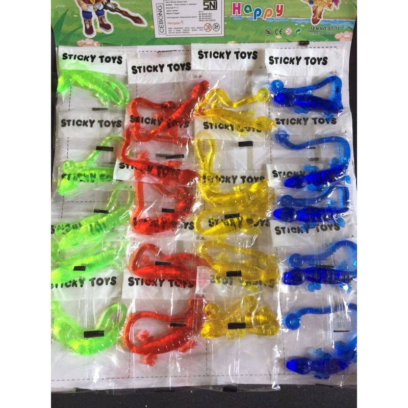Mainan Cicak Lengket Sticky Toys Mainan Anak