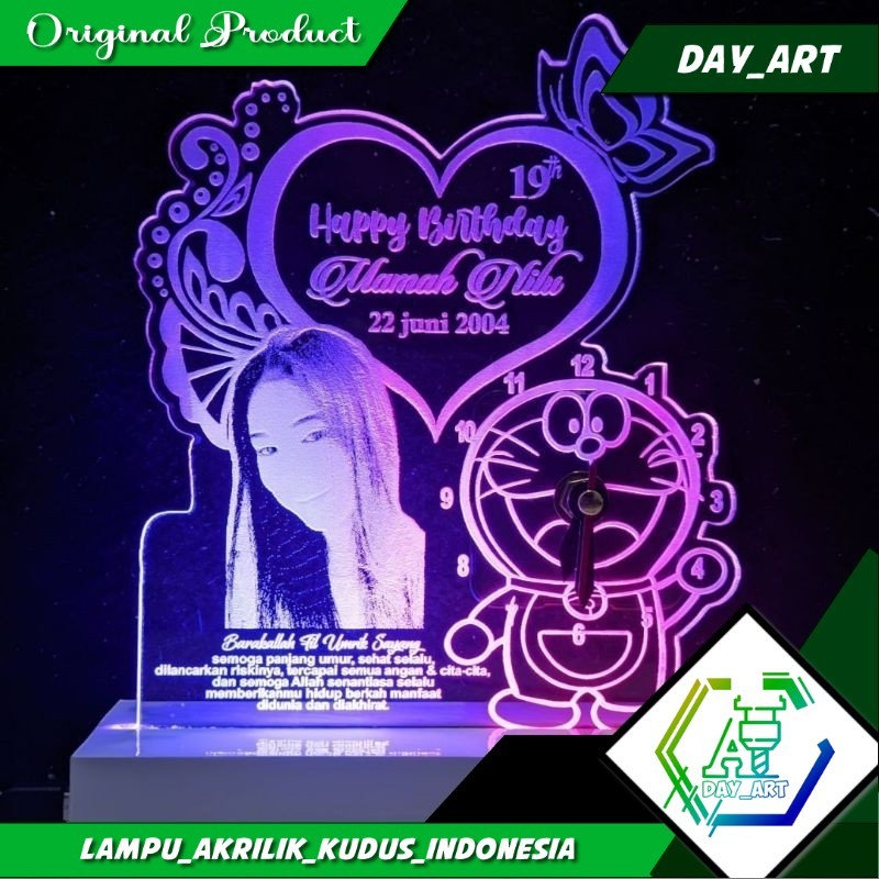 lampu akrilik custom / lampu led akrilik / lampu akrilik / lampu akrilik custom / lampu akrilik 3d