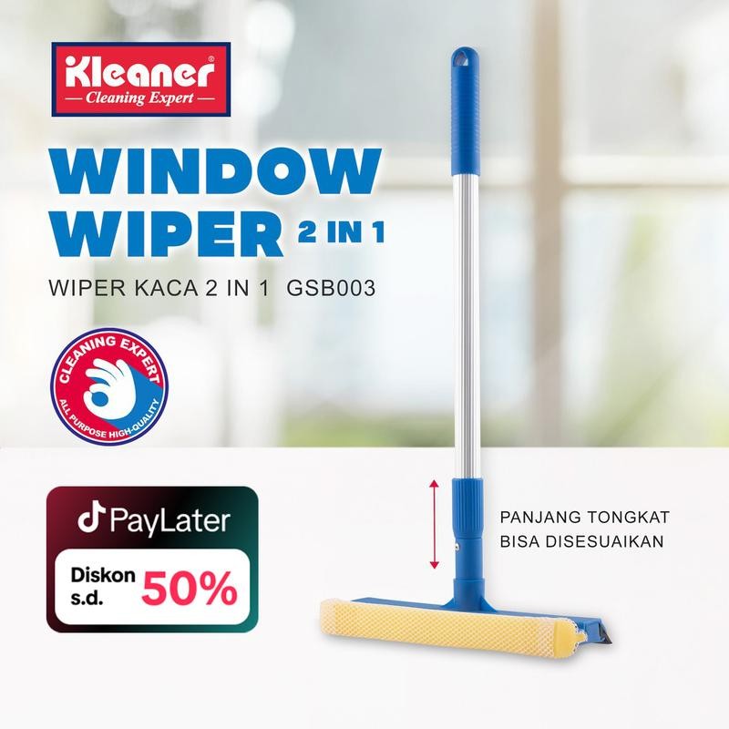 

[COD] Kleaner Window Wiper Teleskopik 2 in 1 Kaca Anti Karat