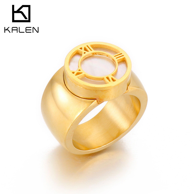 Cincin grosir cincin baja titanium Eropa dan Amerika, huruf Romawi berlebihan yang modis, cincin wan