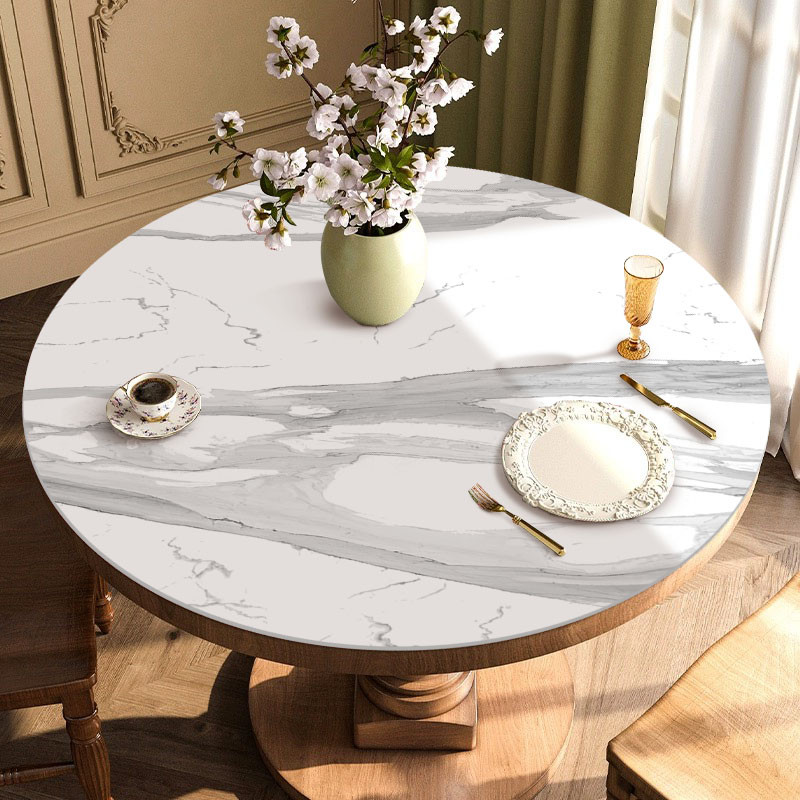 Tumbuh Alas Meja Bundar Anti Selip - Alas Meja Anti Air dan Minyak - Alas Meja Makan - Alas Meja Kul