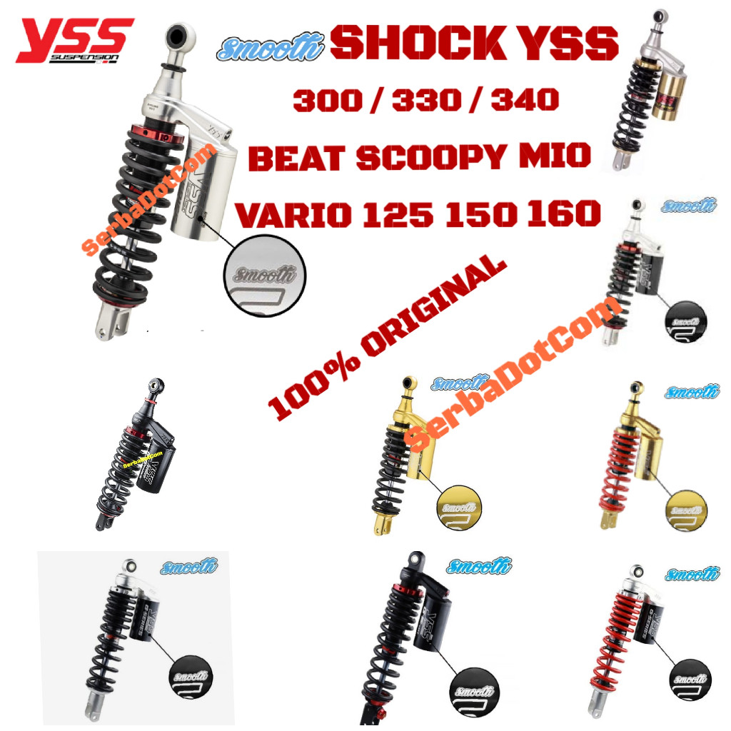 Shock YSS G Plus G Series Smooth Reservoir Vario Stylo 125 150 160 LEXY XRide Beat Mio Scoopy 300 33