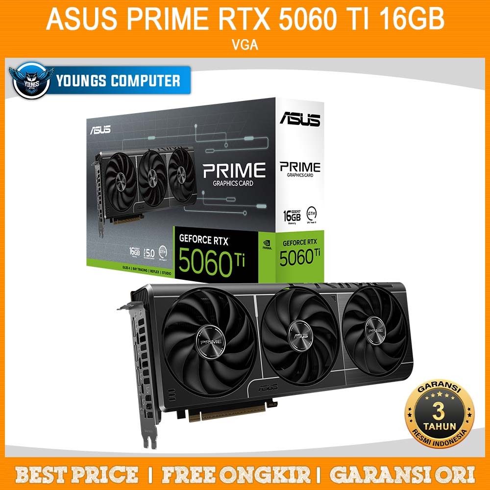 VGA ASUS PRIME RTX 5060 TI 16GB | RTX5060TI 16GB GDDR7