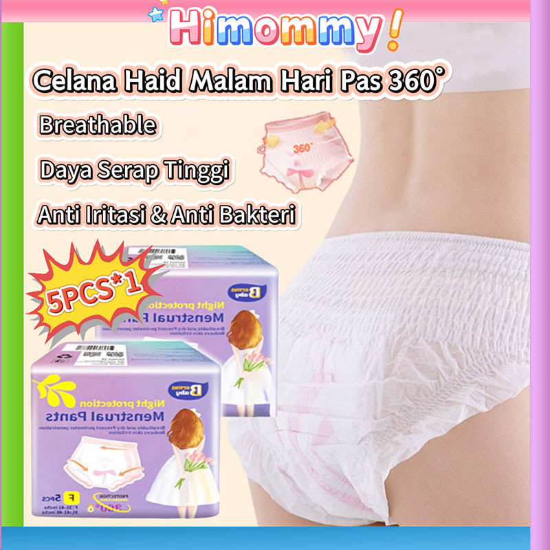 5 PCS Pembalut Celana Menstruasi Celana / Pembalut Celana Menstruasi /Pembalut Wanita Celana Menstru
