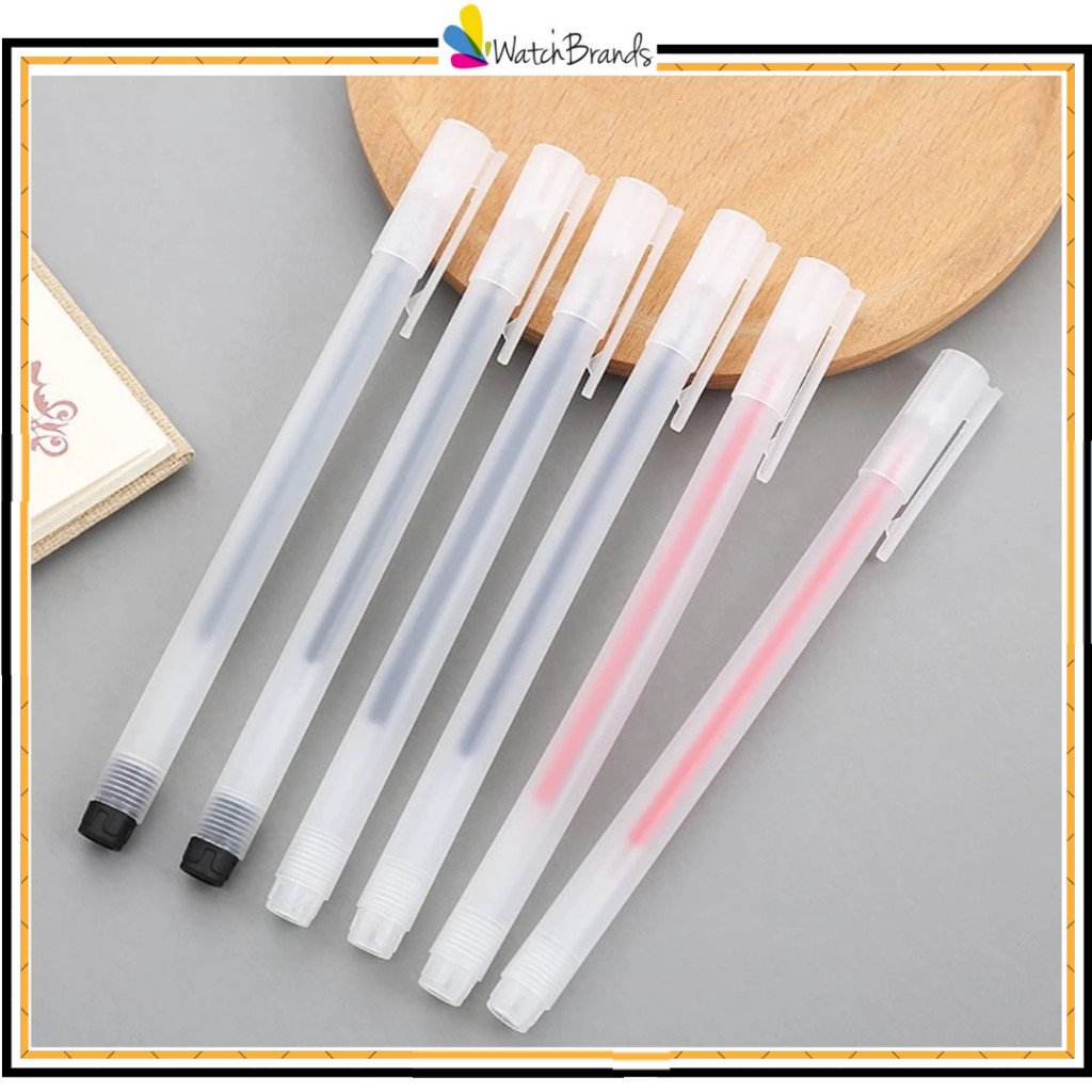 

WTB Pulpen Gel 0.5mm Bolpoin Pena Tinta Transparant Pen Gel Cair SS250