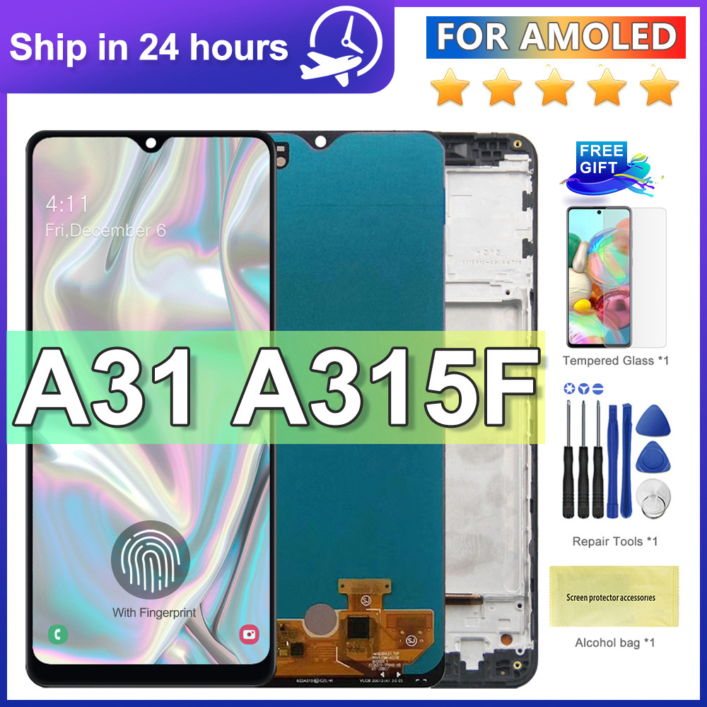 6.4" AMOLED For Samsung A31 LCD Display Touch Screen Digitizer Assembly Replacement For Samsung A31 