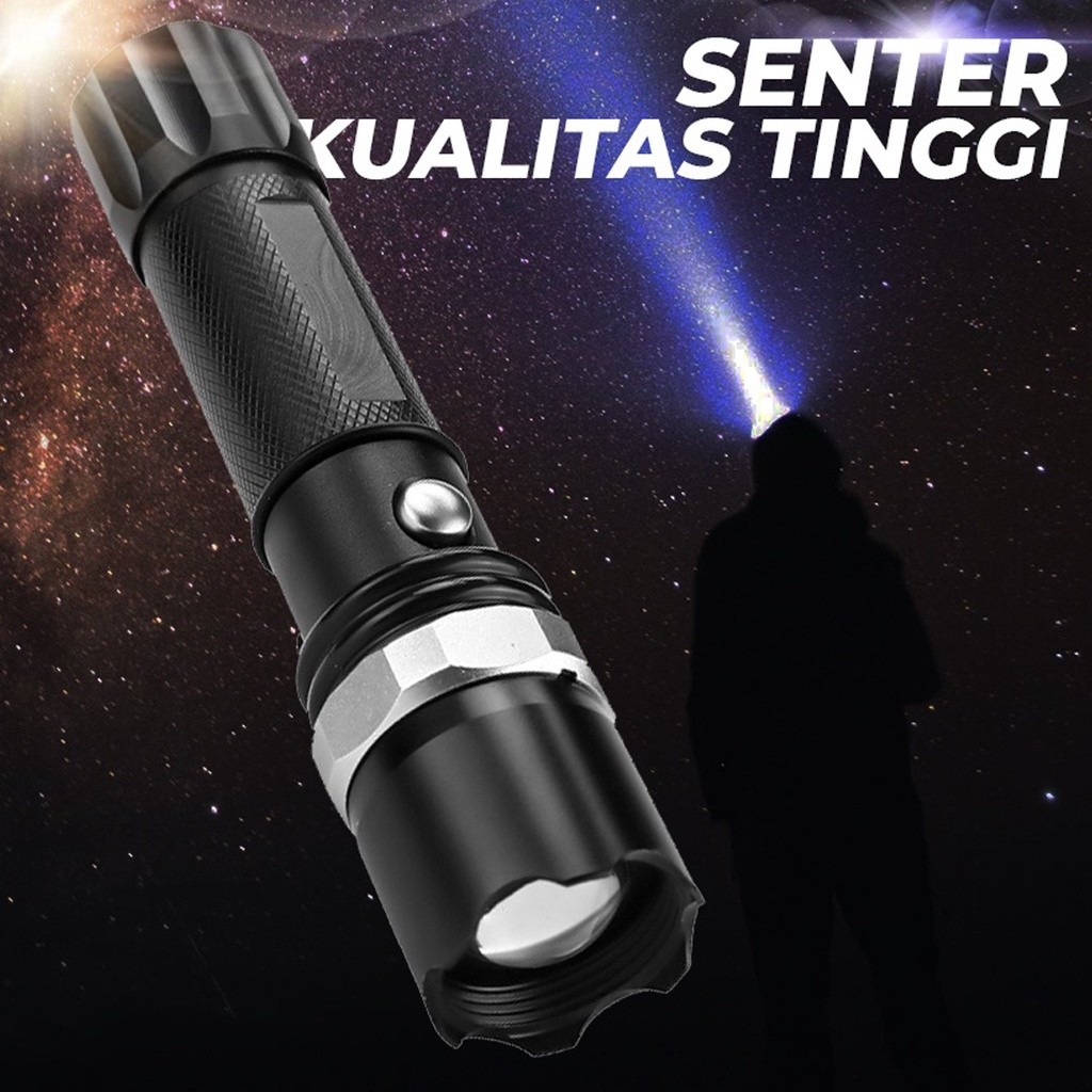 Senter Cas Police Swat 99000W Lampu Emergency Darurat Lamp Led Super Terang Jarak Jauh Original