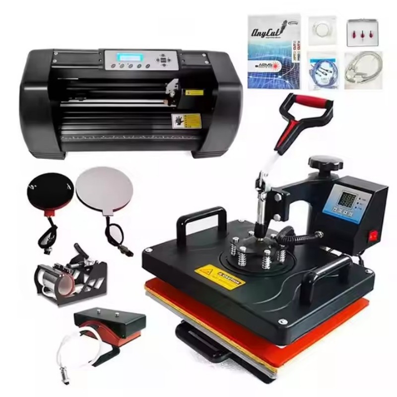 

375mm Cutting Plotter Sublimation 5 in 1 T shirt Heat Press Machine Plotter and Cut Vinyl Cutting Plotter Machine