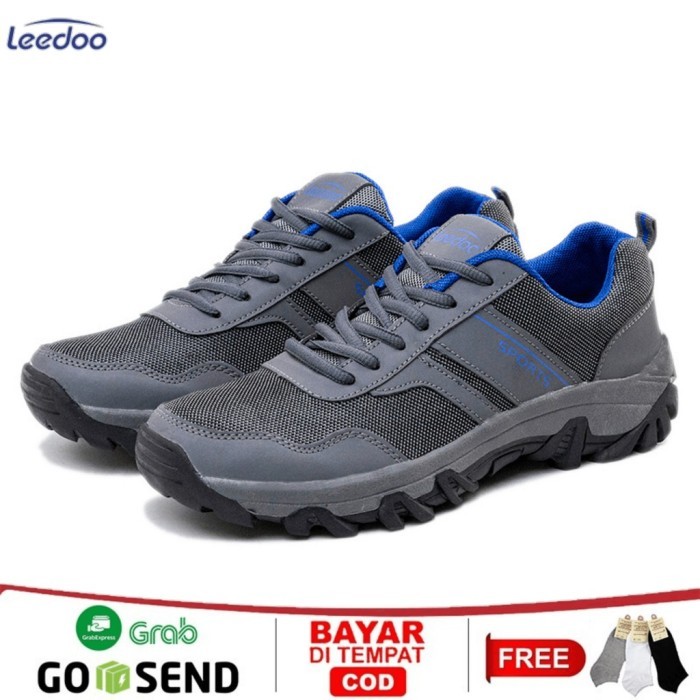 ORIGINAL Leedoo Sepatu Hiking Pria Sepatu Pemdaki Gunung Adventure