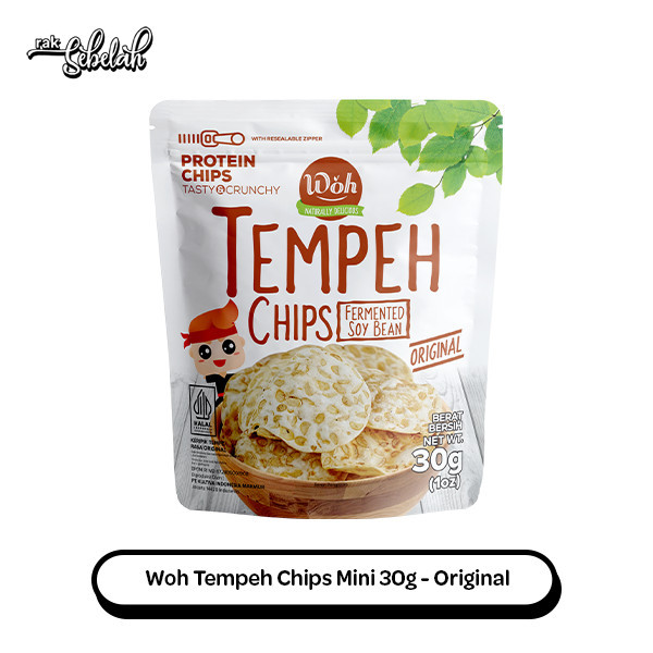 

Woh MINI Tempeh Chips Original 30gr - Keripik Tempe Gluten Free Less Oil