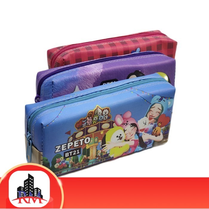 

Zipper Pencil Case DS-033 BT21 Tempat Pensil Sleting