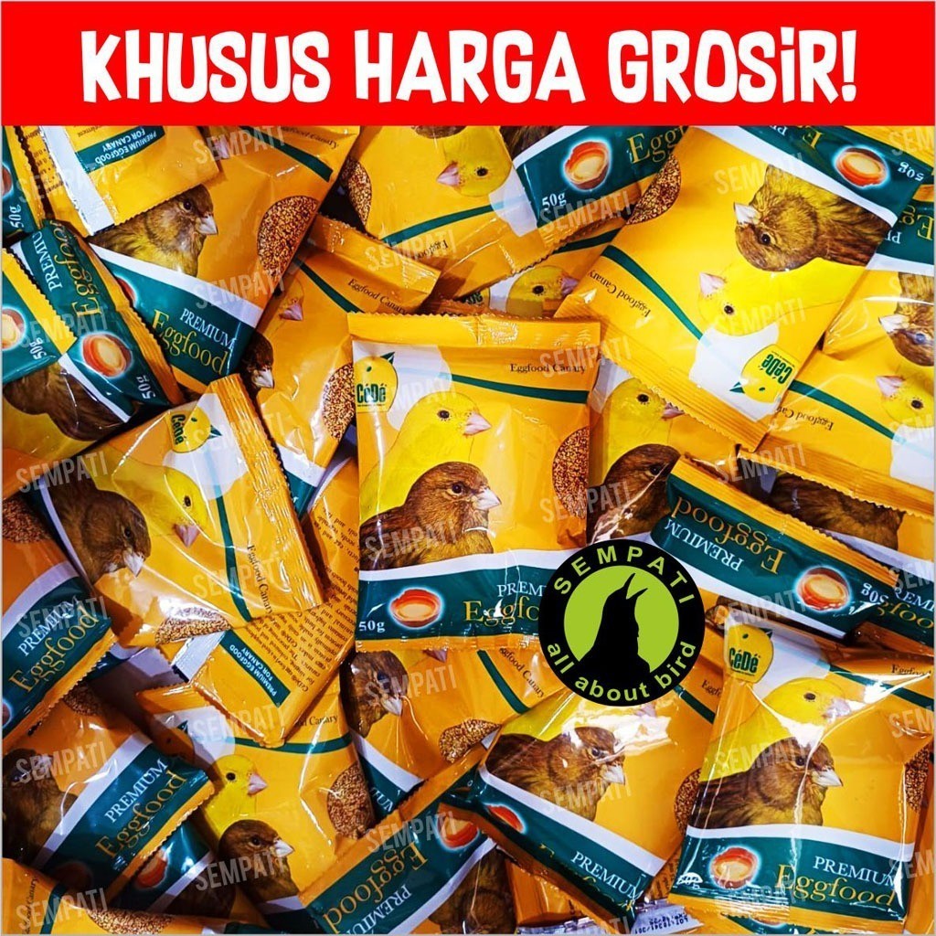 SEMPATI KHUSUS GROSIR Cede Premium Eggfood Egg Food For Canary Sachet 50 Gram Pakan Makanan Burung K