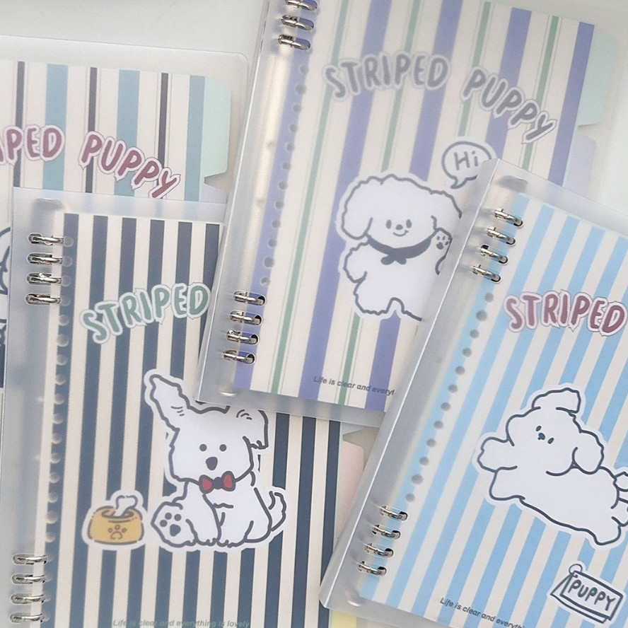 

Buku Binder B5 A5 Buku Tulis Sekolah Binder Kuliah Lucu Notebook Aesthetic Buku Cute Puppy Loose Leaf