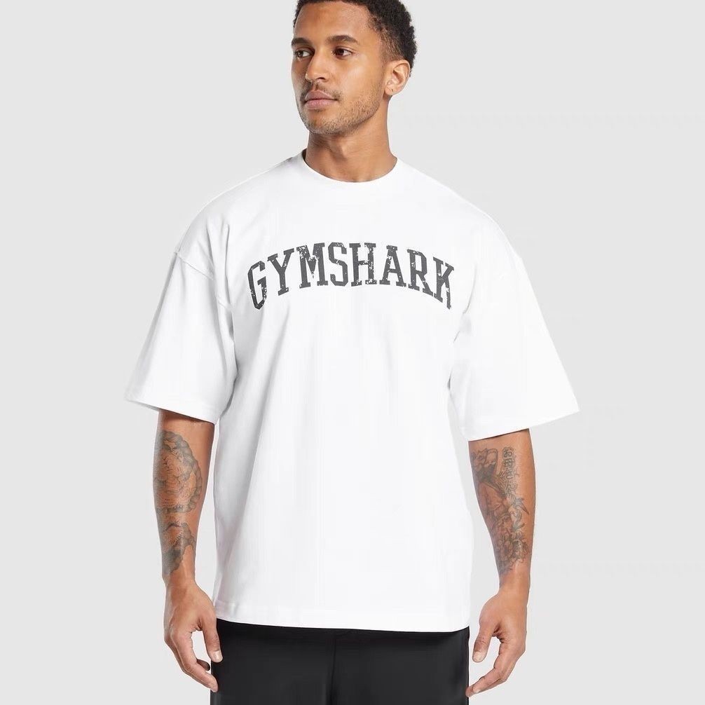 Gymshark's Sports Fitness Letter Loose Short-Sleeved T-SHIRT COLLEGIATE T-SHIRT