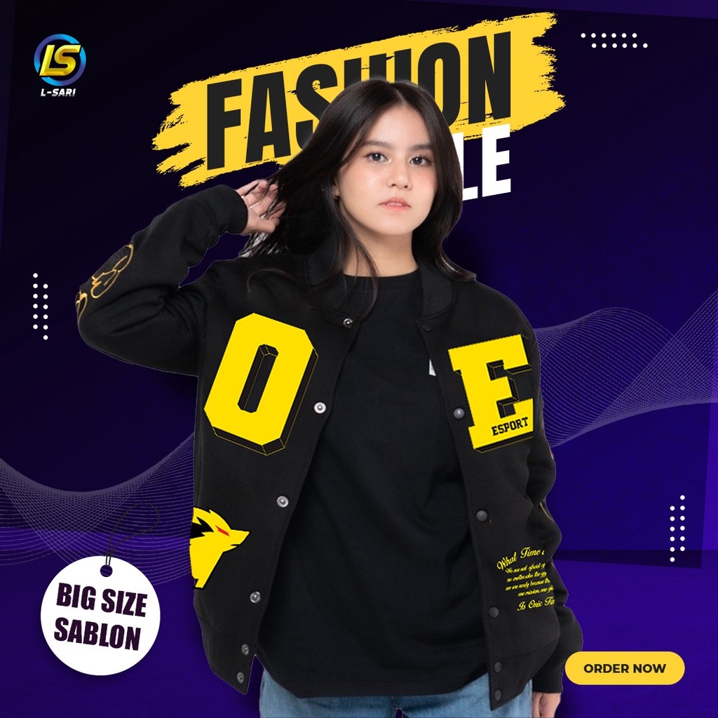 VARSITY ONIC TERBARU 2024  JUMBO XXXXL XXXL XXXXXL 2XL 3XL 4XL 5XL JACKET BIG SIZE S M L XL XXL RRQ 