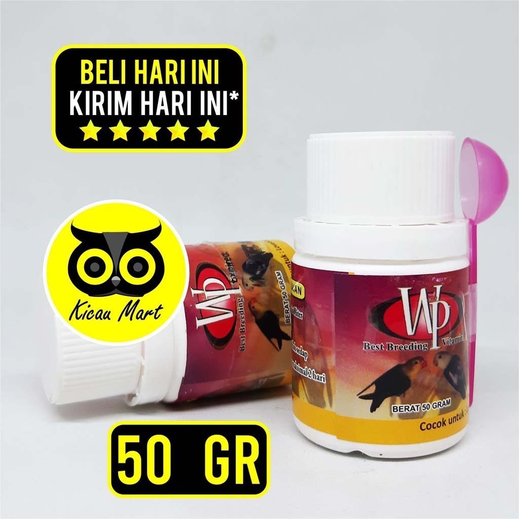 KICAU MART VITAMIN OBAT TERNAK BREEDING BURUNG WP VIT PENAMBAH BIRAHI LOVEBIRD KENARI MURAI PARKIT K