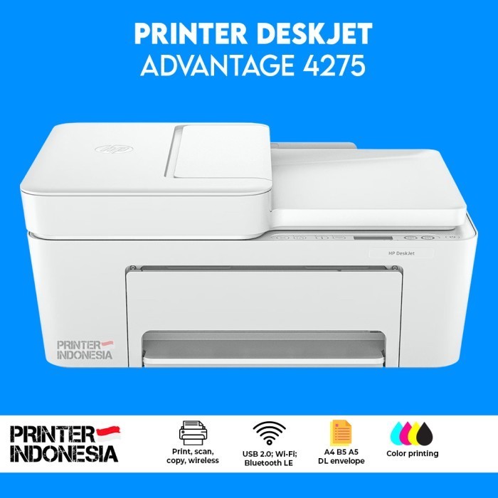 Printer HP Deskjet Ink Advantage 4275 Print Scan Copy Wireless Bluetooth ADF Pengganti HP 4176 Suppo