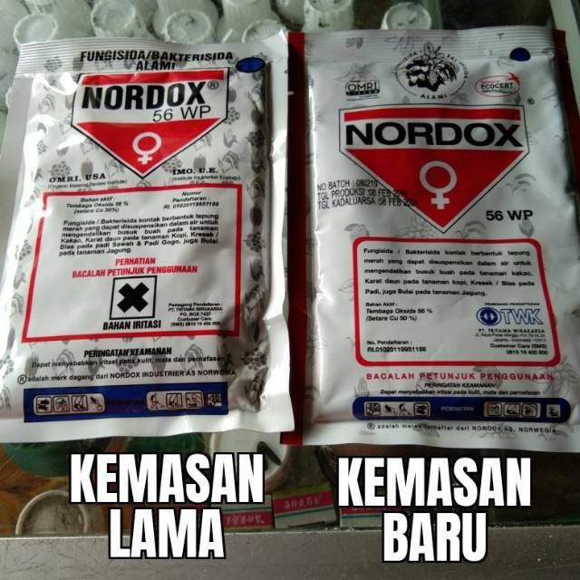 Nordox 100 gram Bakterisida dan Fungisida
