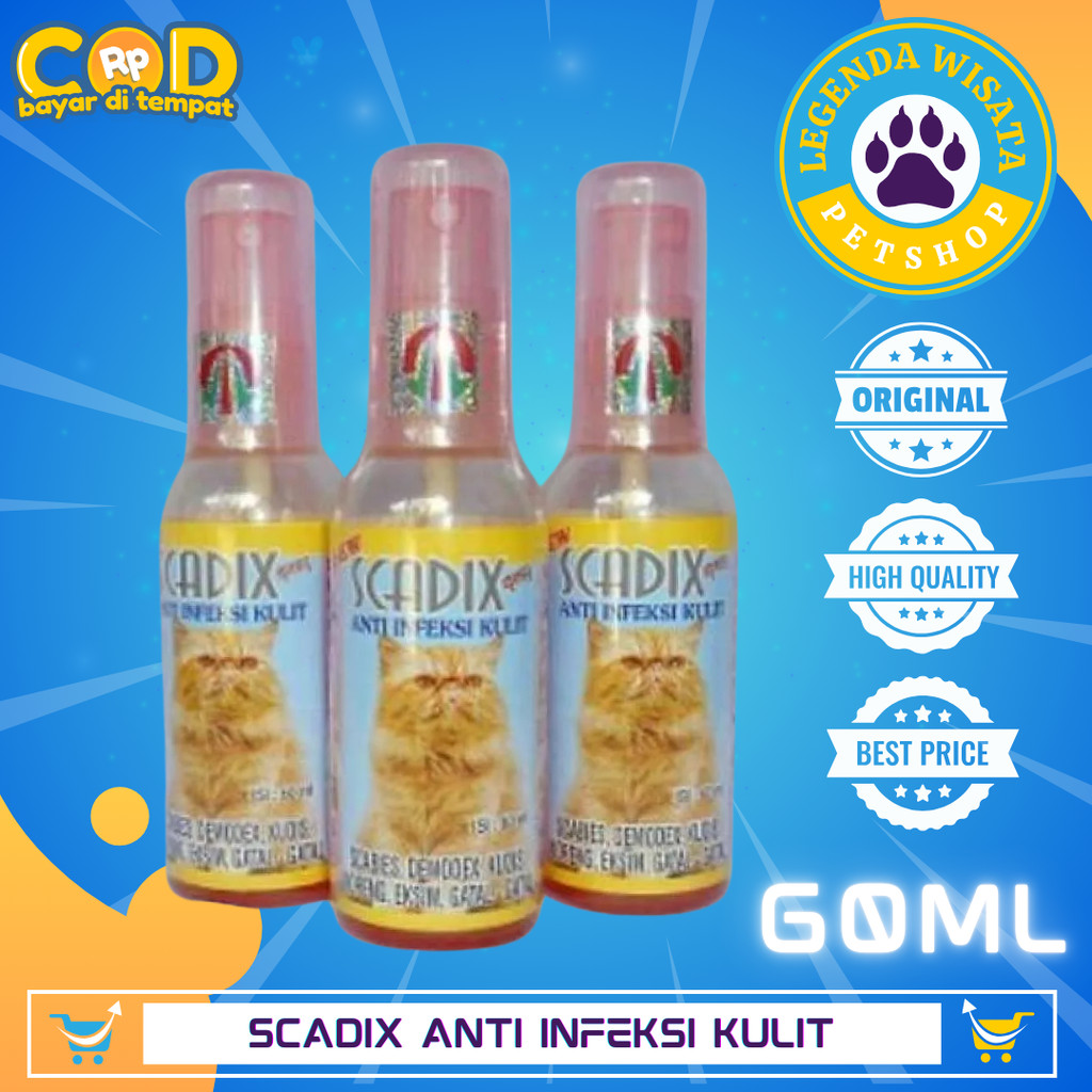 Scadix Obat Jamur Kucing Obat Scabies Kucing Scadix Spray