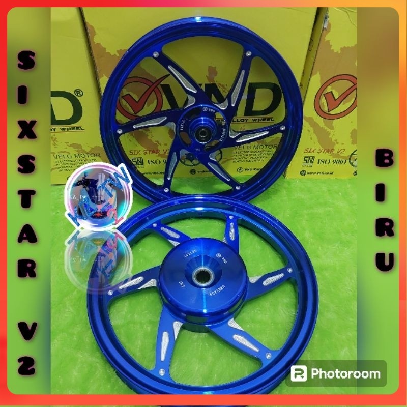 Terlaris - VND VELG SIXSTAR V2 MIO SPORTY/MIO M3/BEAT/SCOOPY/VARIO 110/ VARIO 125/150/UK 1.60X14 /1.