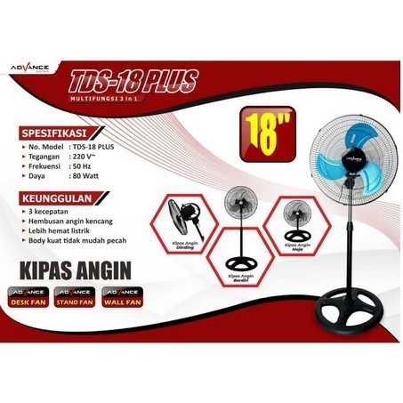 Kipas Angin Berdiri Advance TDS-18 Plus