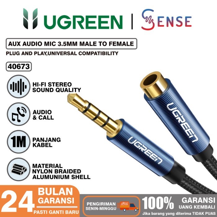 [Promo]Best Kabel Extention Audio Aux Jack 3.5mm Male To Jack 3.5mm Female - 40673 TRRS 1M