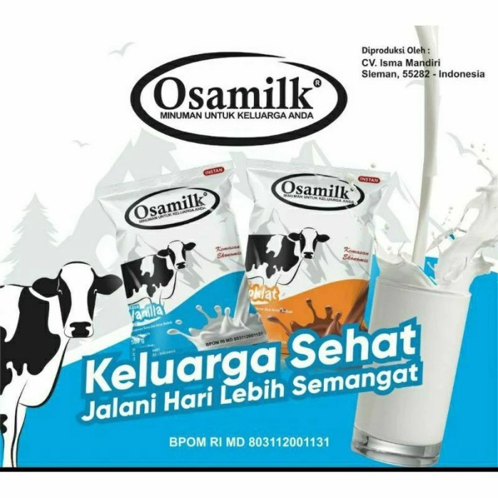 

OSAMILK Susu Gemuk Badan Vanilla Dan Coklat 500 gr Murah