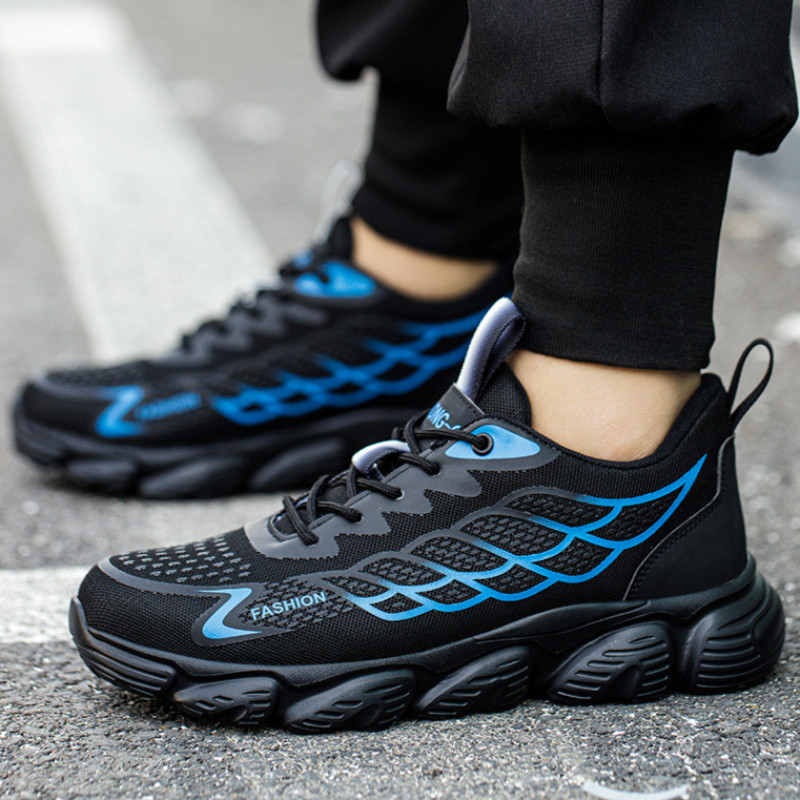 industrial light work shoes for men non-slip safety shoes 46 steel toe work boots breathable safety 