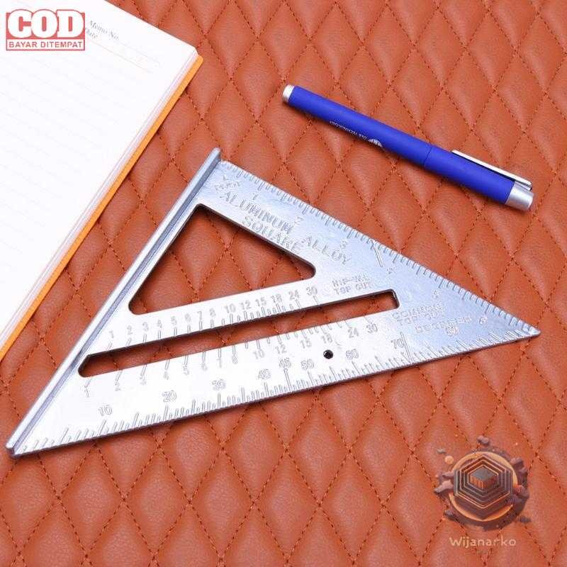 

Taffware Penggaris Siku Mistar Triangle Ruler Aluminium Alloy - VK18