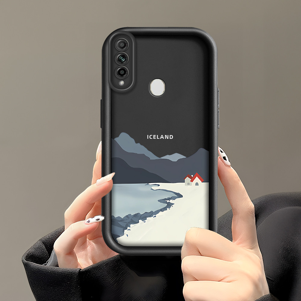 OPPO A31 2020 Simple Landscape Pattern Lensa inklusif lengkap Soft Silicone Phone Case HP Softcase C