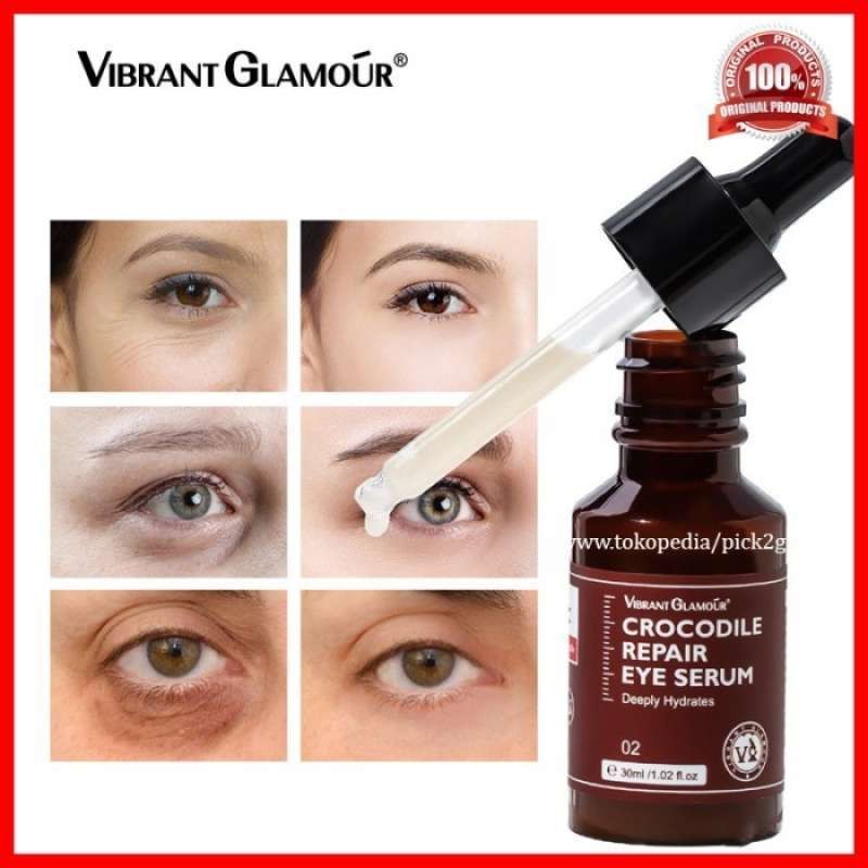 VIBRANT GLAMOUR Crocodile Repair Eye Serum Mengurangi Lipatan Mata