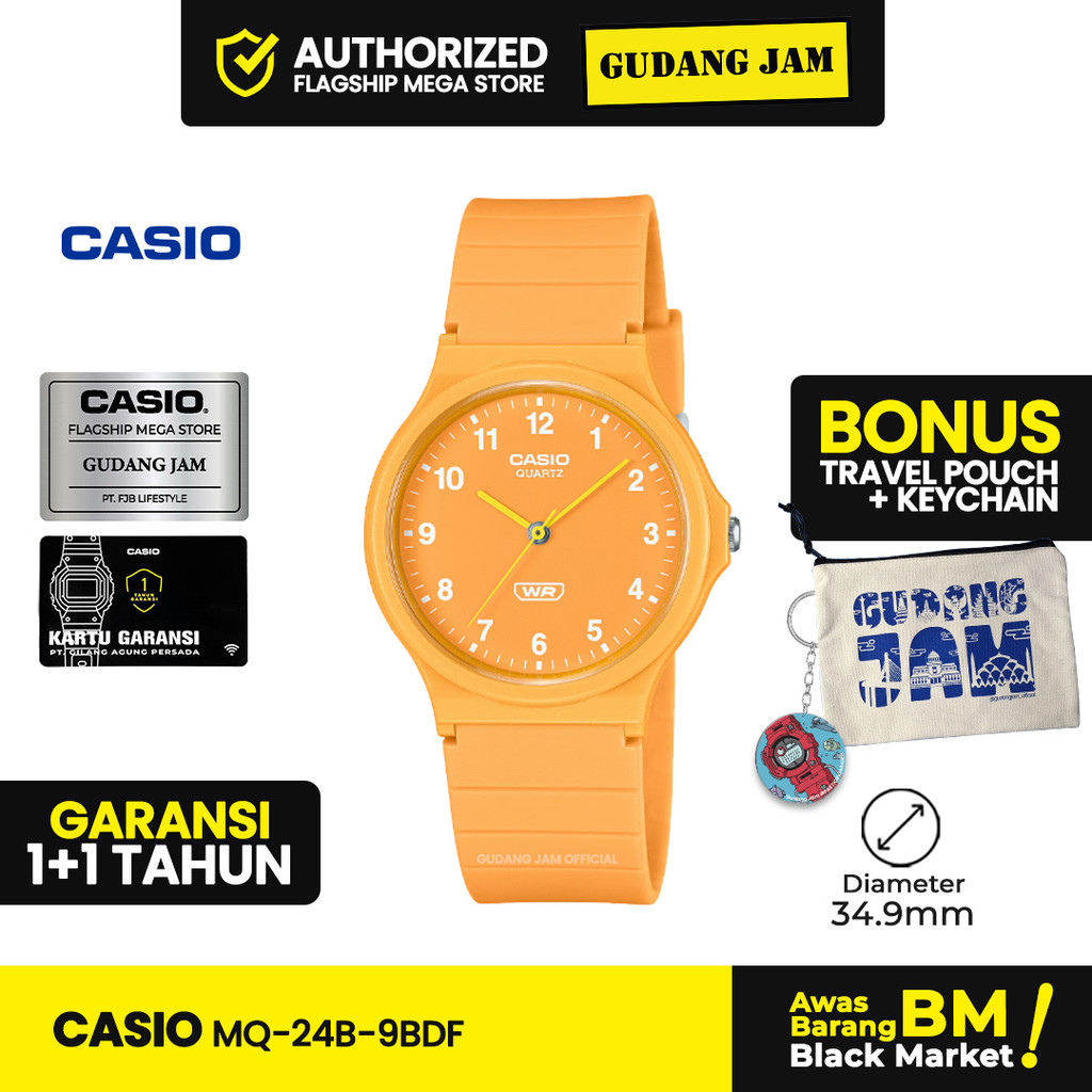 Jam Tangan Casio General MQ-24B-9BDF MQ-24B-9B Analog Strap Resin