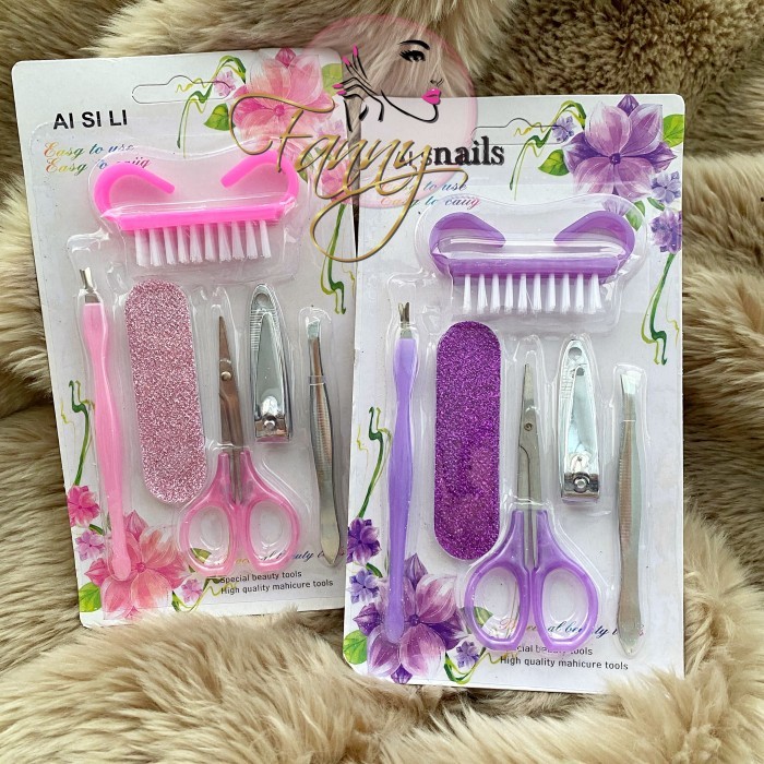 MANICURE SET CUTICLE FORK / 1 set alat manicure lidah ular kuku