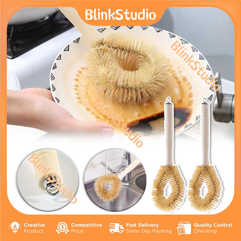 Sikat Cuci Piring / Sikat Panci Gagang Kayu