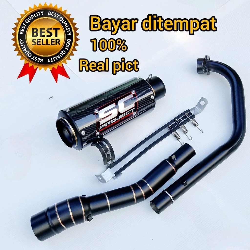 Knalpot Racing SC PROJECT dop  MX 135 FULL SYSTEM | KNALPOT RACING MX135 SC PROJECT