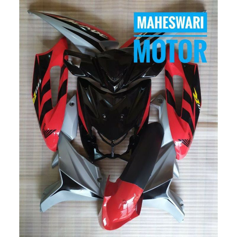 Termurah Body blade 110 fullset cover full set body halus kasar blade 110 R warna merah silver plus 