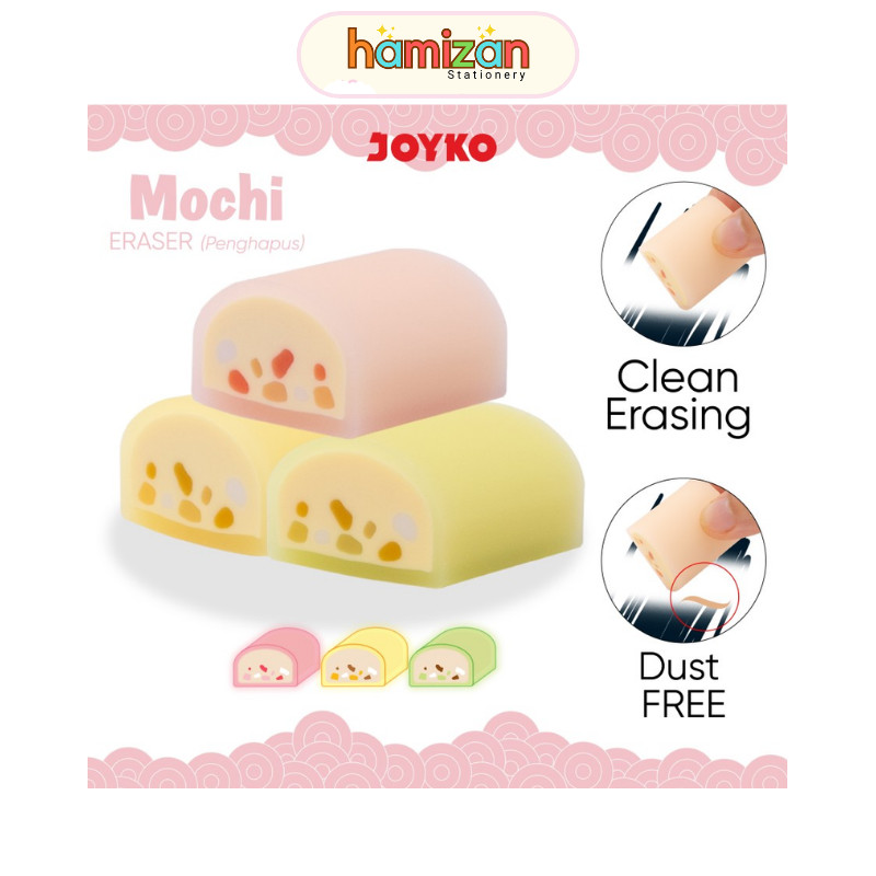 

( 1pcs ) ER140 Joyko Eraser Pencil Warna Warni ERT-140 / Penghapus Karet Bentuk Mochi Lucu No dust / Penghapus Eraser Joyko ERT-140 Mochi Murah Berkualitas