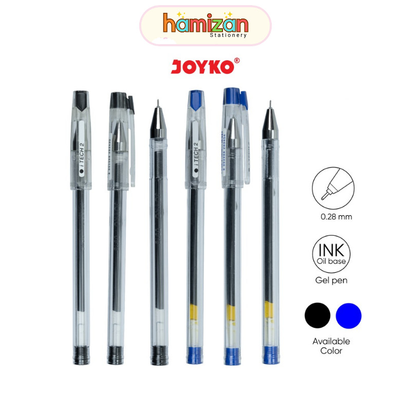 

( 12 pcs ) Pulpen Gel Hitech Itech 2 GP-266 0.28 mm hitam/biru Itech2 (harga 12 pcs) / Gel Pen Pulpen Pena Joyko GP-266 iTech 2 0.28 mm Murah Berkualitas
