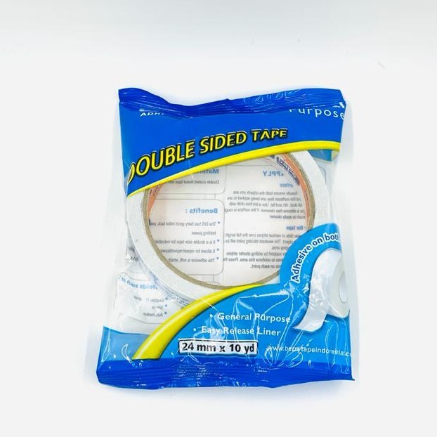 

( StaLand ) DOUBLE TAPE BERRY 24 MM / Isolasi Selotip 2 Sisi Double Side Tape Berry 1" Inch 24 mm x 10 Yard