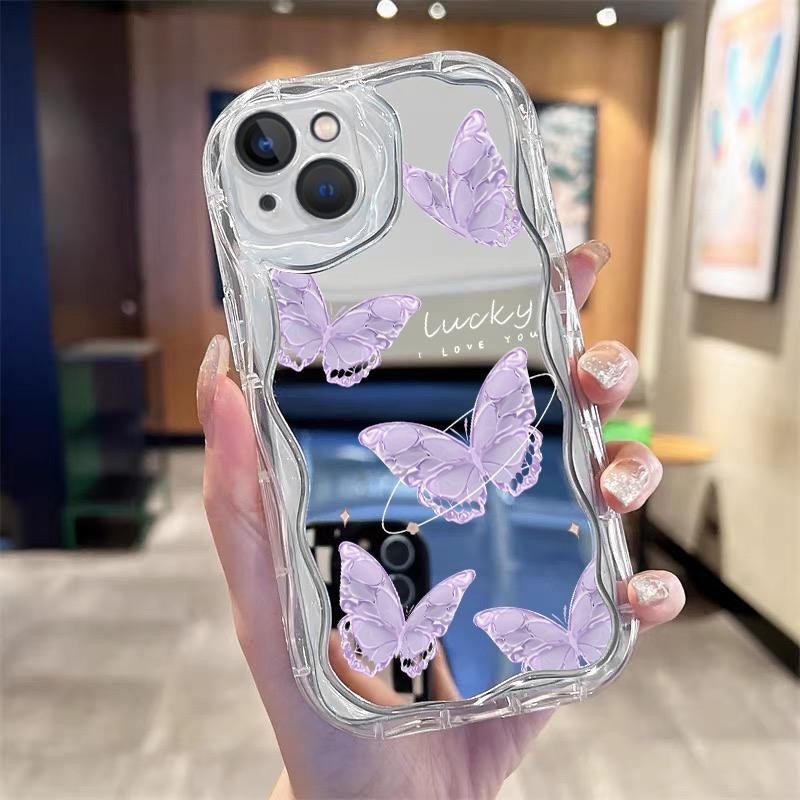 Casing For Oppo A74 4G A76 A77 4G A77s A78 4G A78 5G A8 Soft Case Kartun Capung Ungu Capung Merah Mu