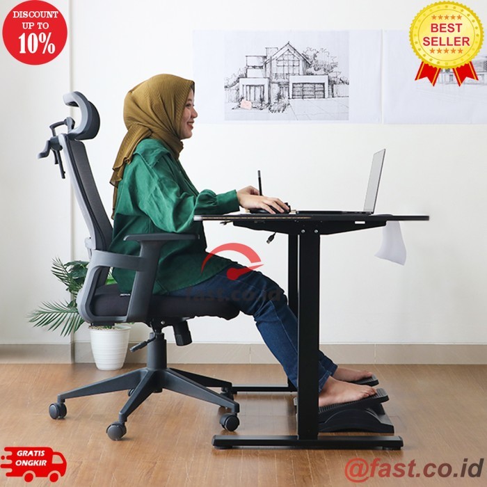 FAST CO ID Rexus Ergonomic Footrest Angle Pedestal