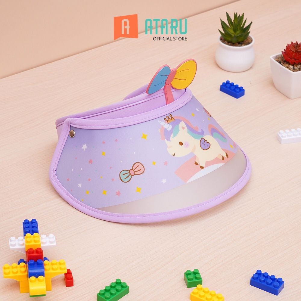 Ataru Topi Visor Anak Unicorn - Ungu Aksesoris Kepala Visor Hat Topi Olahraga Running Visor Topi Vis