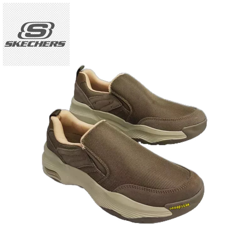 TERLARIS SEPATU CASUAL PRIA SNEAKERS PRIA  SLIP ON PRIA  SEPATU JALAN PRIA- SKECHERS ARCH FIT GOODYE