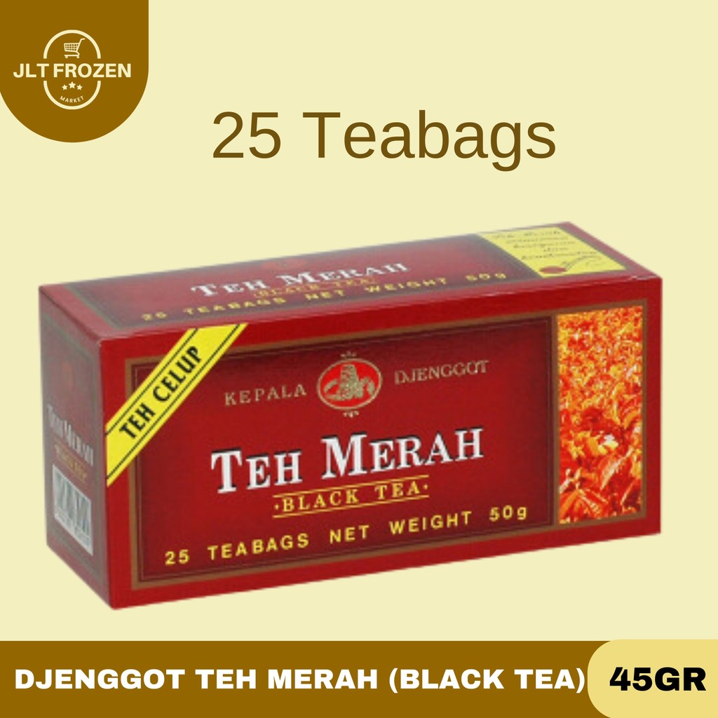 

Kepala Djenggot Teh Merah (Black Tea) / 25 Tea Bags Kemasan Box 50gr