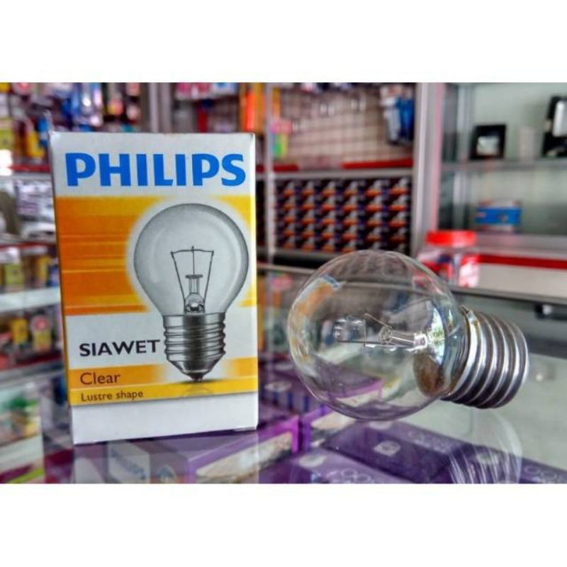 LAMPU AYAM PHILIPS LAMPU PIJAR BOHLAM CLASIC SIAWET 5 WATT PHILIPS ASLI / lampu cafe / lampu kuning 