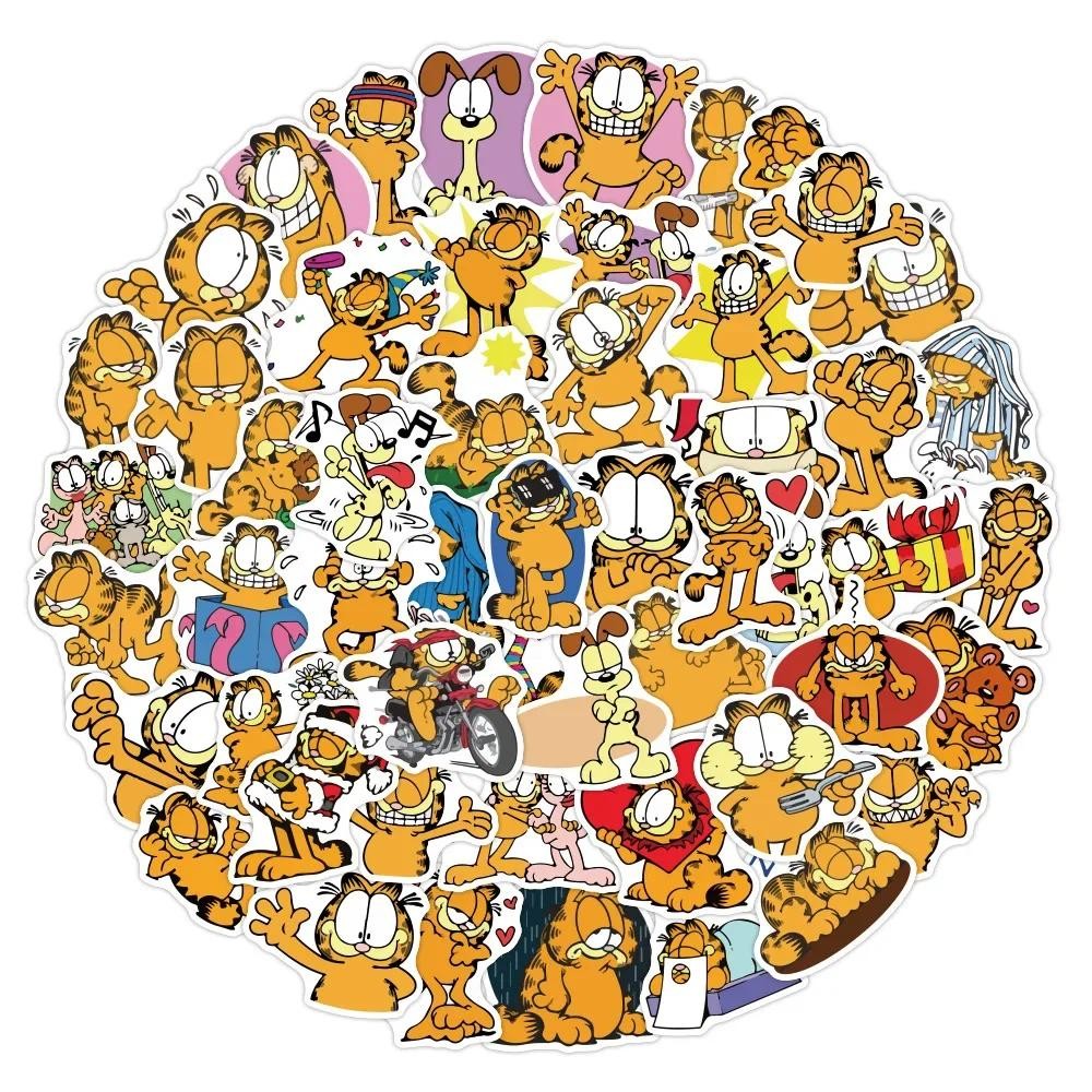 

50pcs Various Cartoons Garfield Cute Graffiti Waterproof Stickers