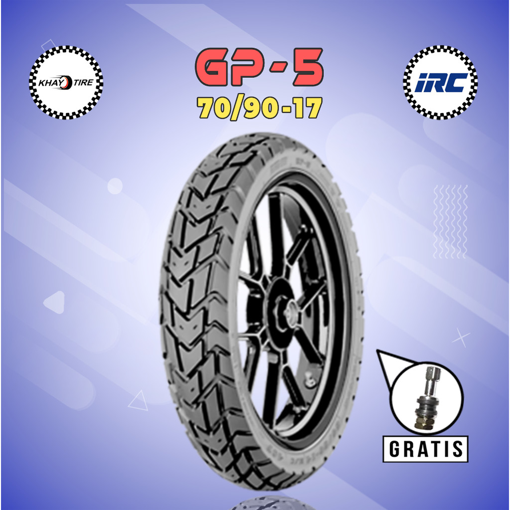 Ban Motor Bebek IRC GP5 70/90 Ring 17 Tubeless