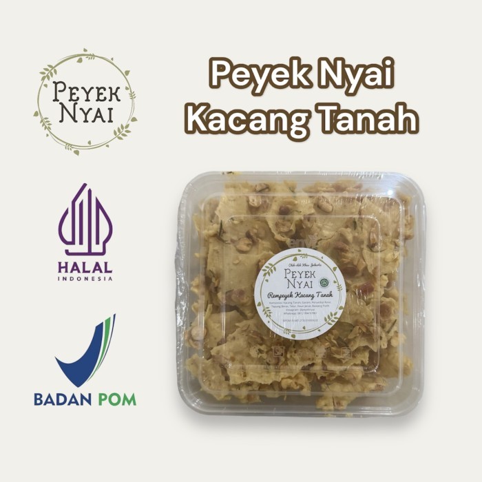 

Rempeyek Peyek Nyai Kacang (Large) - Kacang Tanah